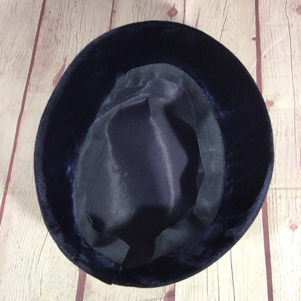 Vintage Purple Hat with Ombré Wrap and Rhinestone Accent - Picture 10 of 10